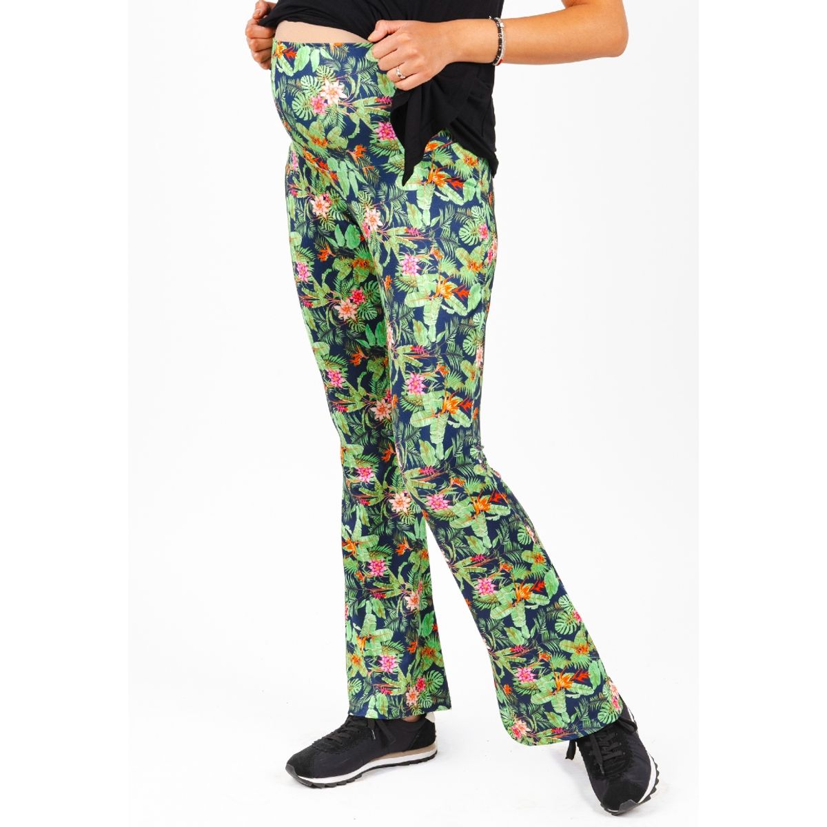 MADREMIA - Calza Flare Mateneral Flo Estampada Madremia