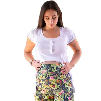 MADREMIA - Calza Flare Mateneral Flo Estampada