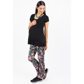 MADREMIA - Calza Flare Mateneral Flo Estampada