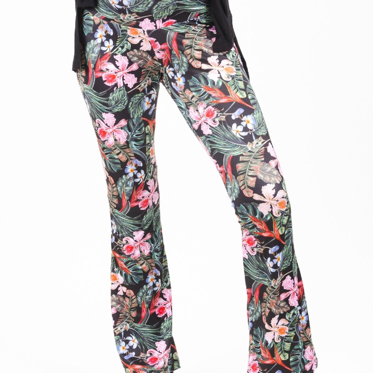 MADREMIA - Calza Flare Mateneral Flo Estampada Madremia