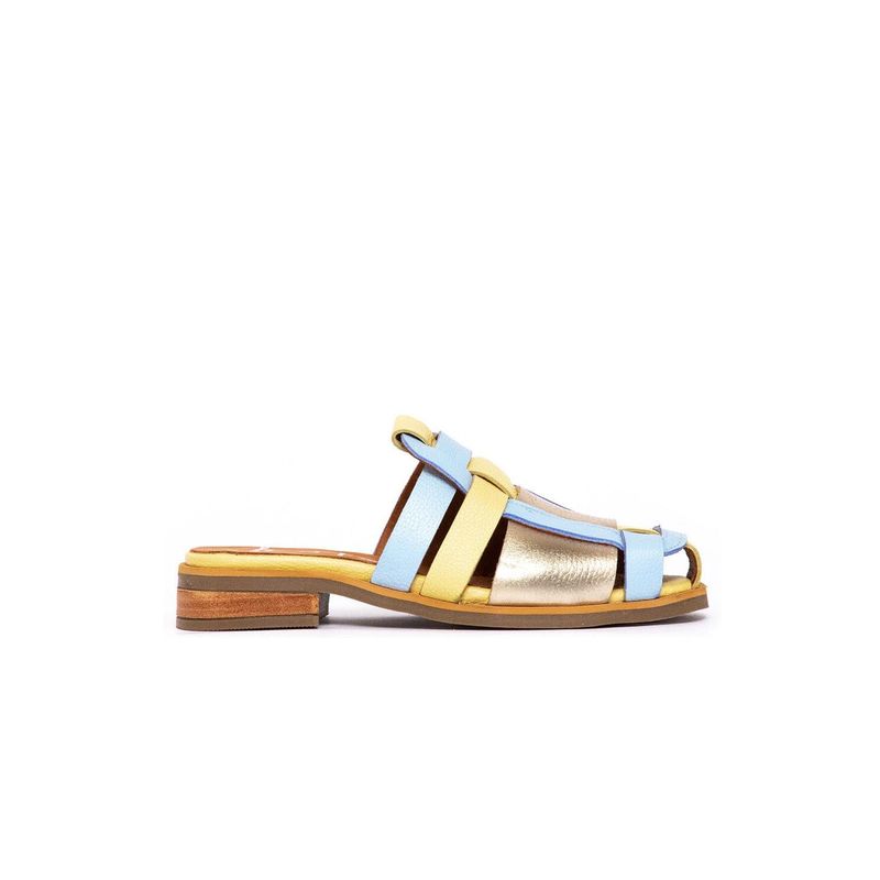 GIANI DAFIRENZE - Babucha Mujer / Menfi Amarillo Celeste