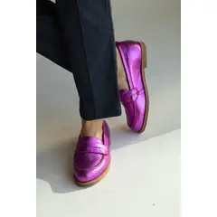 GIANI DAFIRENZE - Mocasin Mujer / Coligue Fucsia
