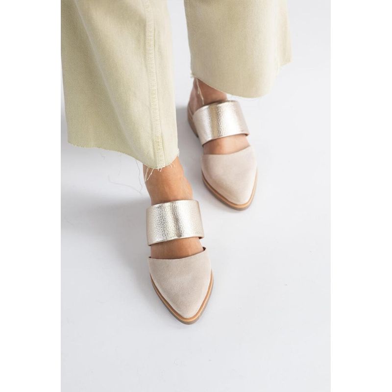 GIANI DAFIRENZE - Babucha Mujer / Gaviota Beige Niquel