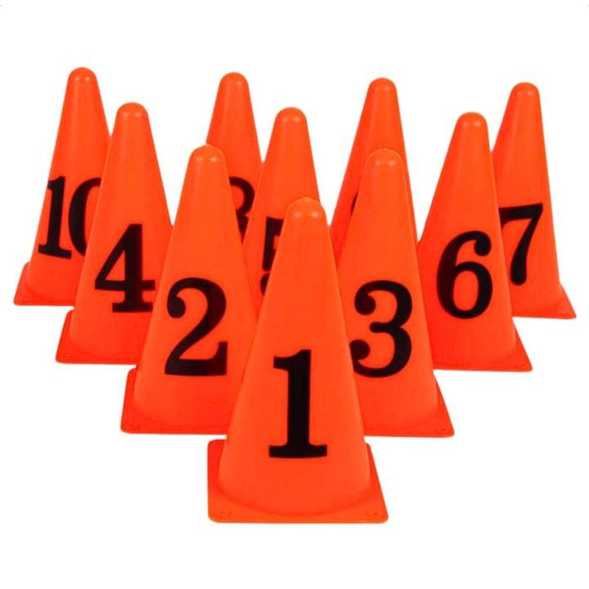 GENERICO - set 10 conos de agilidad numerados del 1 al 10