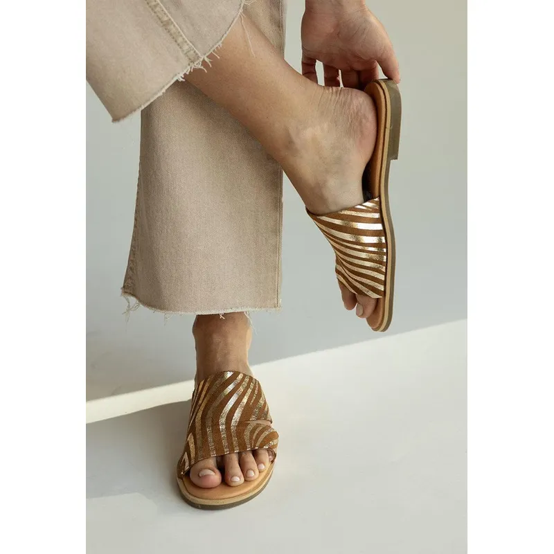 GIANI DAFIRENZE - Sandalia Mujer / Lile Camel