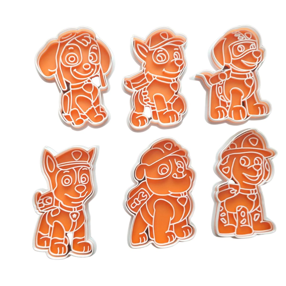 GENERICO - Set 6 Cortadores canes adorables 8 Cm