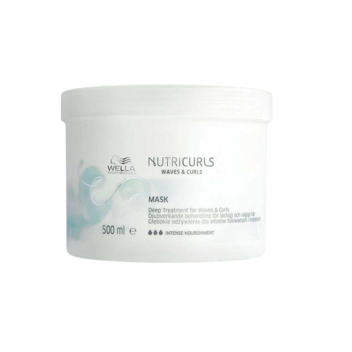 WELLA - Mascarilla Wella Nutricurls 500Ml Nutre Hidrata Brillo Antifrizz