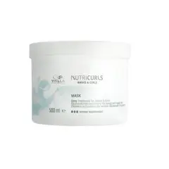 WELLA - Mascarilla Nutricurls 500Ml Nutre Hidrata Brillo Antifrizz