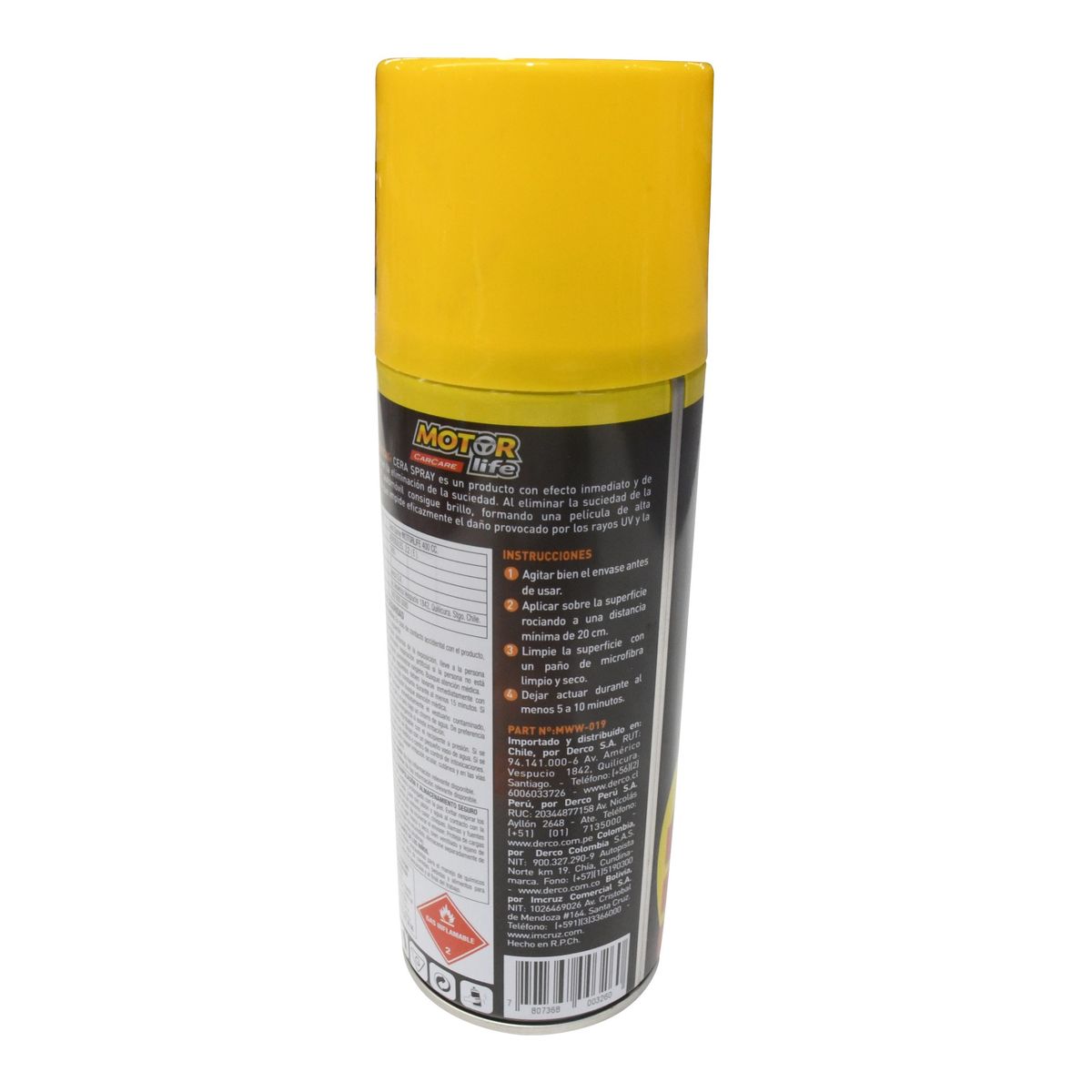 MOTORLIFE - Cera Spray Motorlife 400ml