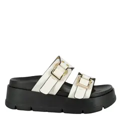 ALQUIMIA - Sandalia Plataforma Mujer Blanco Kams
