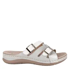 PASSER - Sandalia Mujer Plateado Druk