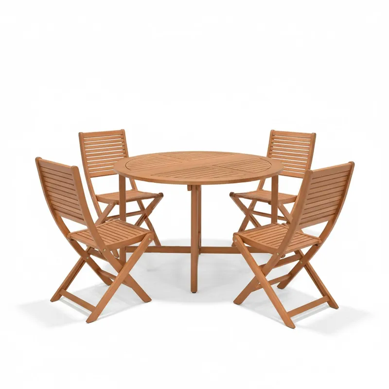 MIDTOWN - Juego de Terraza Madera Plegable Pomona Midtown