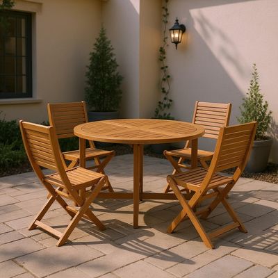 Imagen 2 del producto Juego de Terraza Madera Plegable Pomona