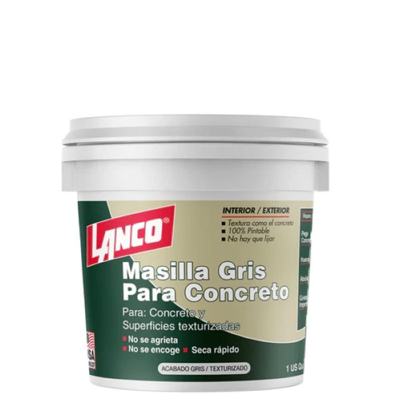 LANCO - Masilla Para Concreto Gris 1Gl 37lt Lanco