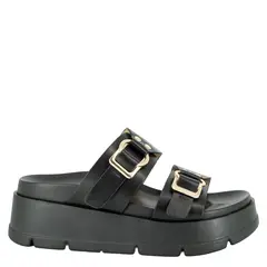 ALQUIMIA - Sandalia Plataforma Mujer Negro Kams