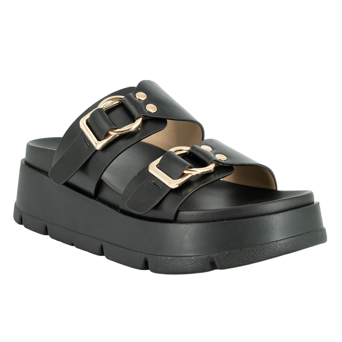 ALQUIMIA - Sandalia Plataforma Mujer Negro Kams Alquimia