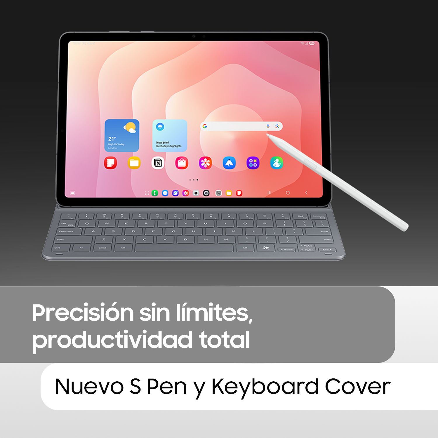 SAMSUNG Galaxy Tab S11 256 GB Gris + Keyboard Cover + S Pen