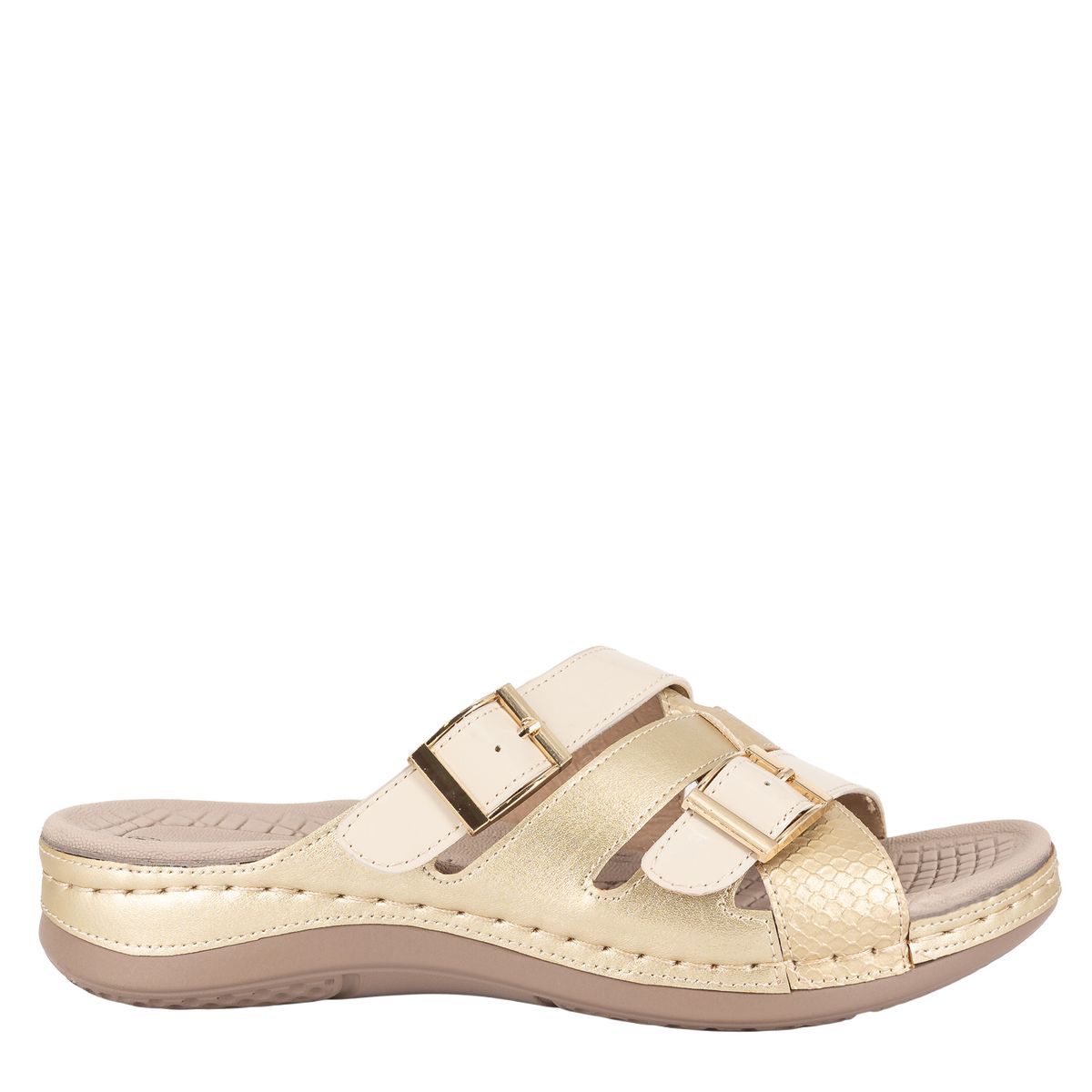 PASSER - Sandalia Mujer Dorado Druk Passer