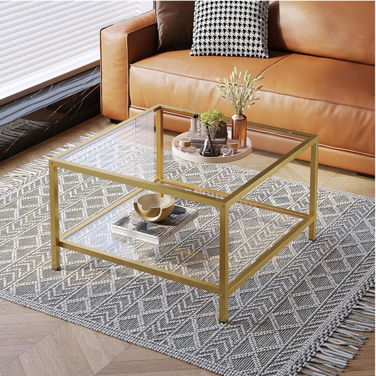 MSA MUEBLES SANTA ANA - Mesa Centro Pequeña Gold