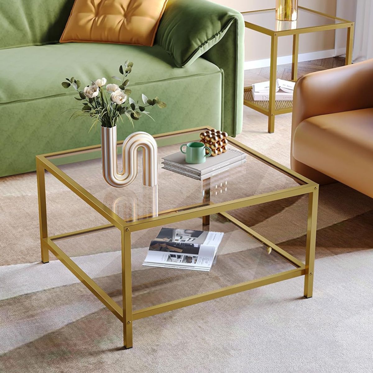 MSA MUEBLES SANTA ANA - Mesa Centro Pequeña Gold