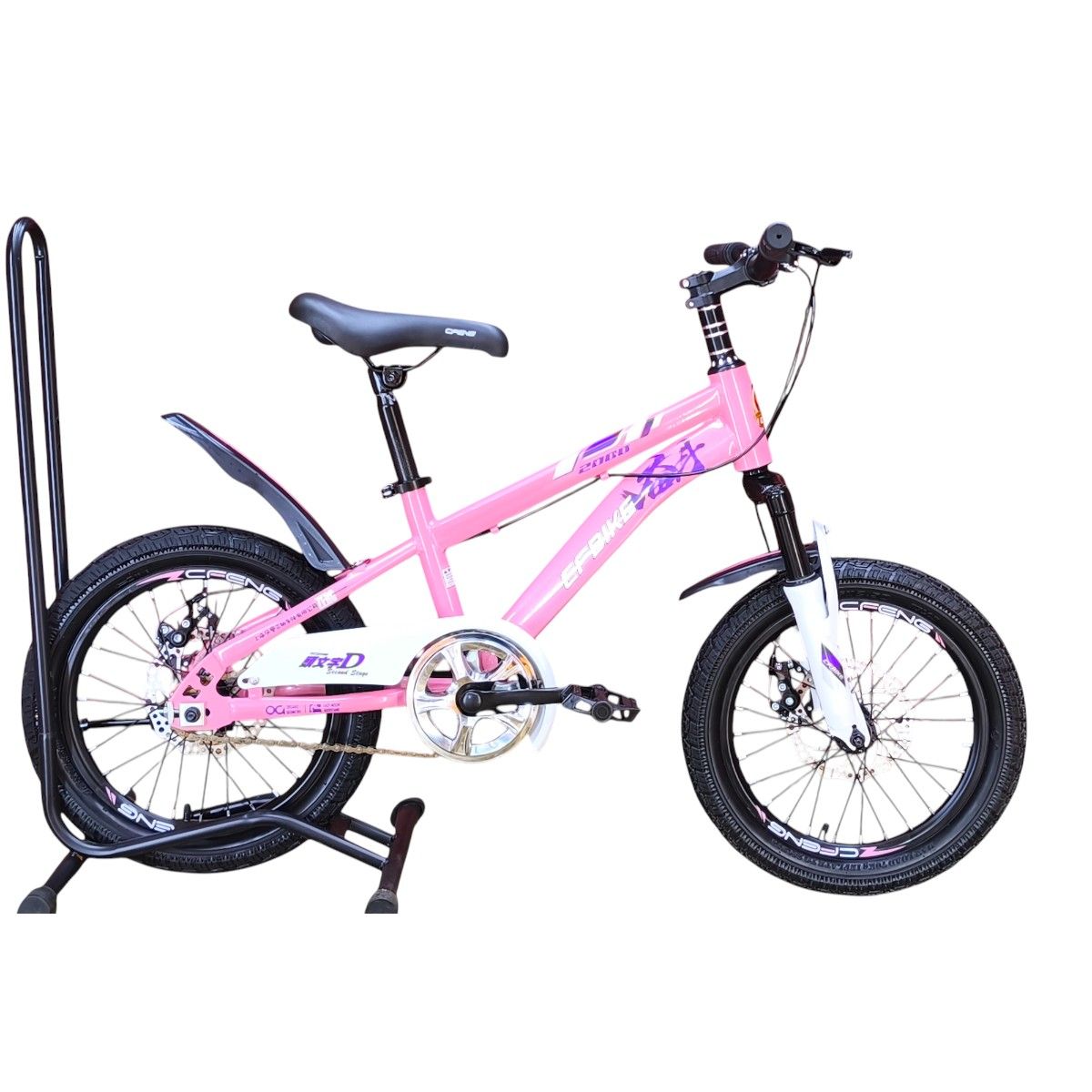 GENERICO - Bicicleta Aro 16 Cfbike Con Freno Disco Rosado Blanco