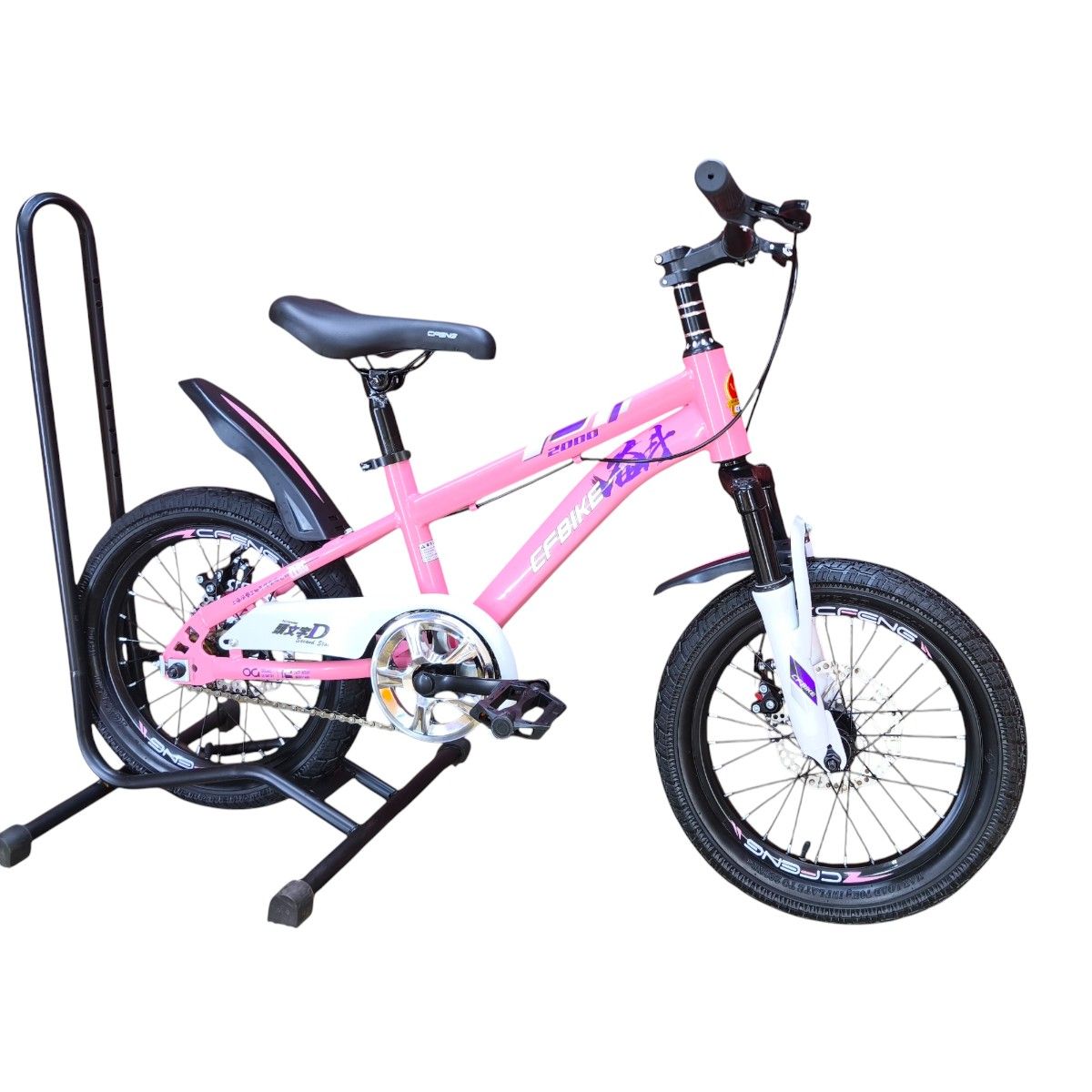 GENERICO - Bicicleta Aro 16 Cfbike Con Freno Disco Rosado Blanco
