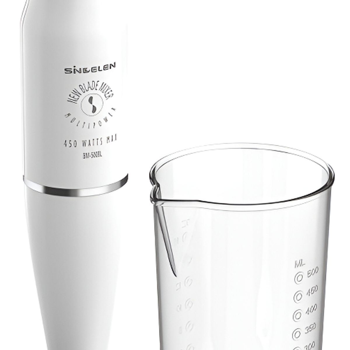 SINDELEN - Batidora De Inmersion Minipimer Licuadora Sindelen Bm-500bl 450w Blanc