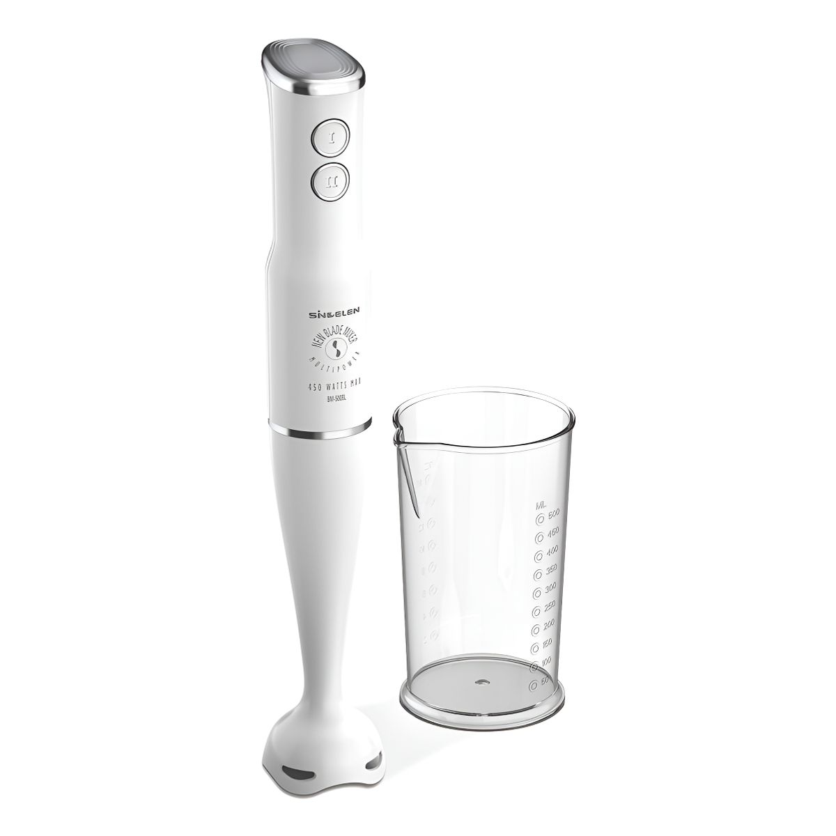 SINDELEN - Batidora De Inmersion Minipimer Licuadora Sindelen Bm-500bl 450w Blanc