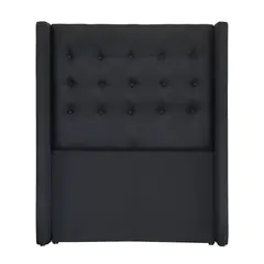 BLOCCARE - Respaldo De Cama De 1.5 Plaza - Con Retorno (Negro)