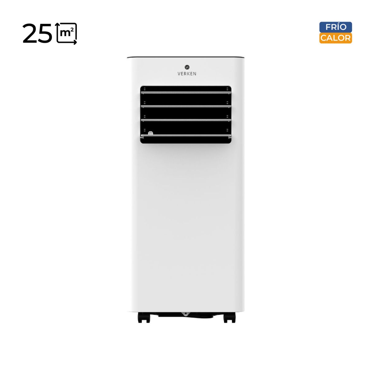 VERKEN - Aire Acondicionado Portátil 4 en 1 - 12.000 BTU Frío / Calor Lech