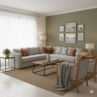 Living 311 Metropolitan gris claro Seccional con resortes + 2 Sitiales