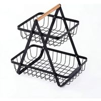 Frutero De Mesa Canasto Para Frutas 2 Niveles