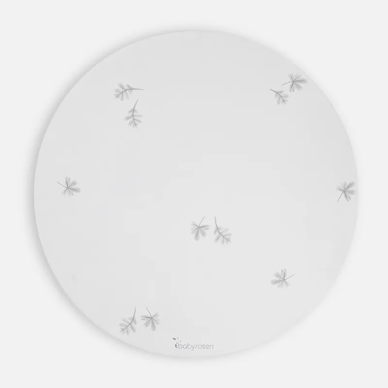 BABYROSEN - Playmat Circular Hojas Grises
