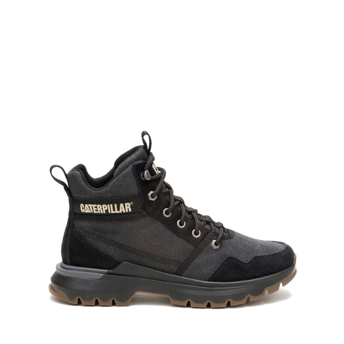 CAT - Zapatilla con Caña Colorado Sneaker Mujer Negra CAT