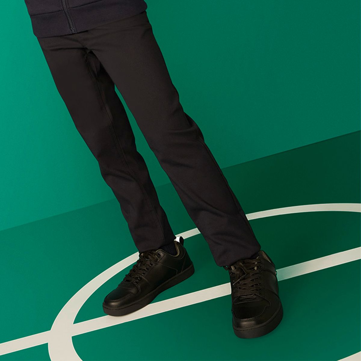 TEENER - Zapatilla Urbana Niño Cuero Negro (39 a 44) Teener