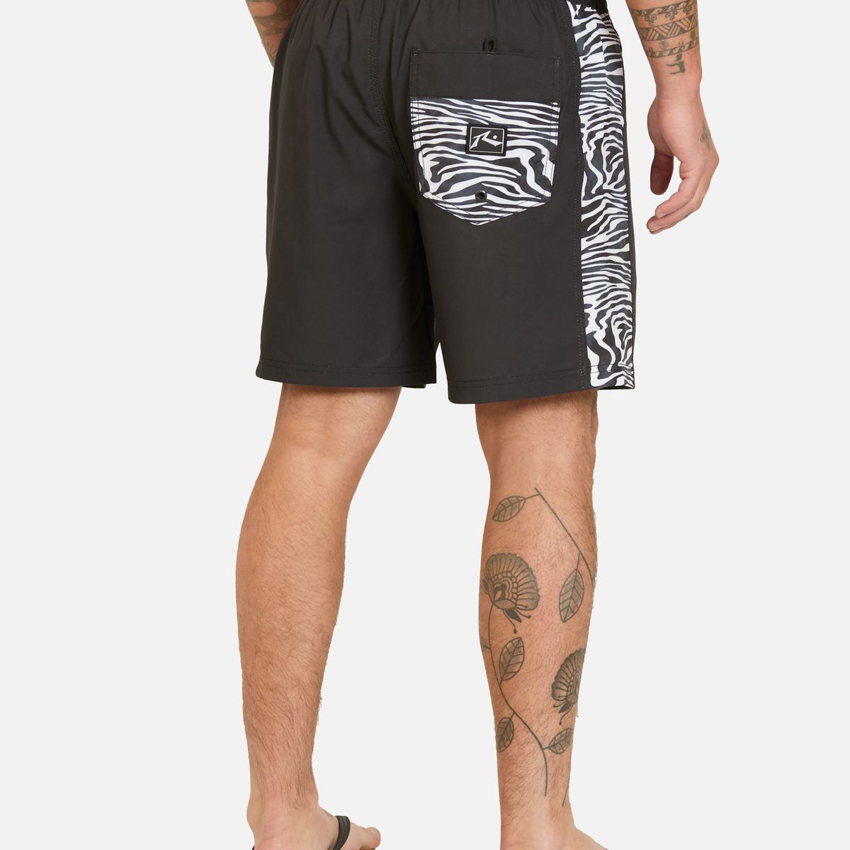 RUSTY - Traje De Baño Corto Northix Negro Hombre Rusty