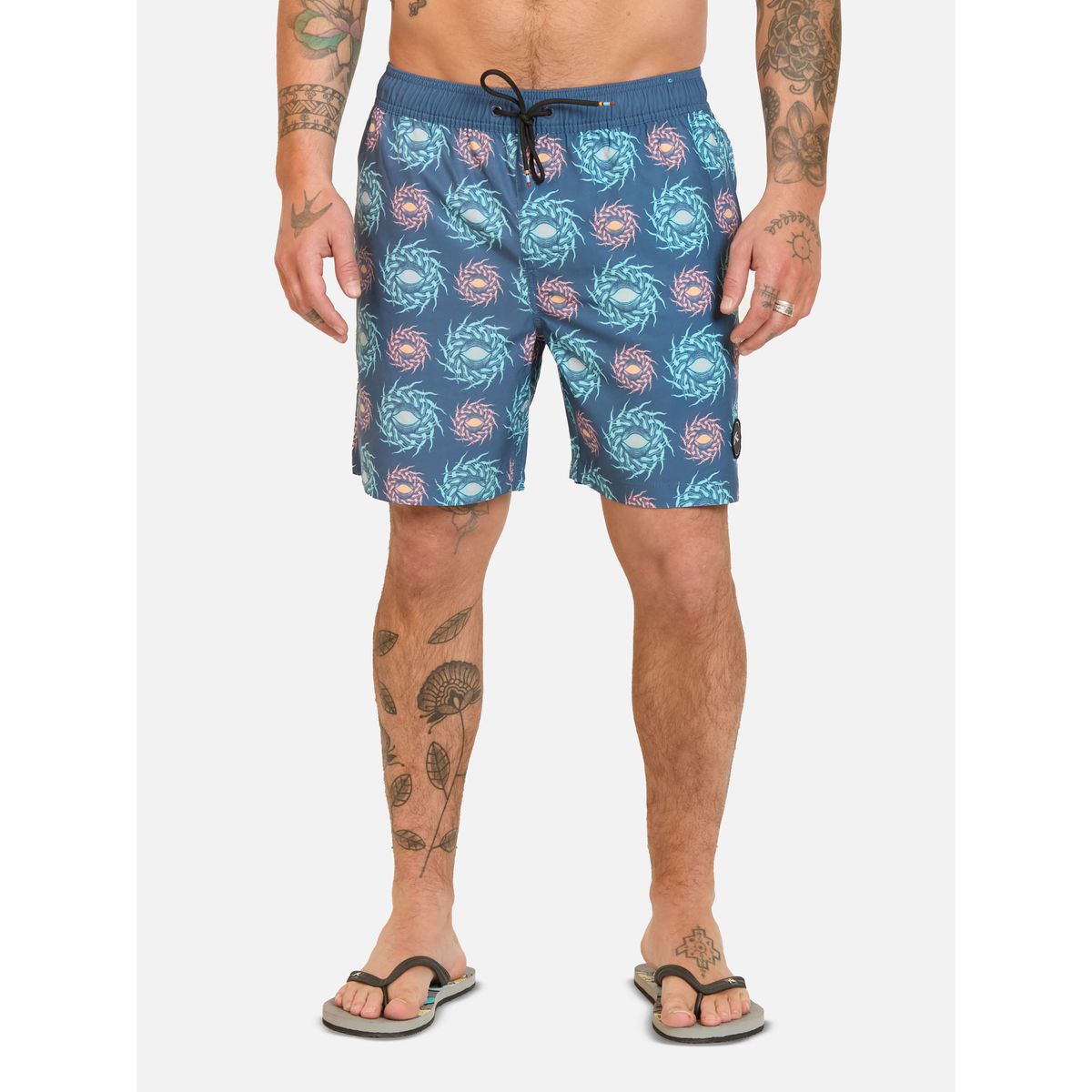 RUSTY - Traje De Baño Corto Fractal Multicolor Hombre Rusty