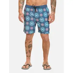 RUSTY - Traje De Baño Corto Fractal Multicolor Hombre