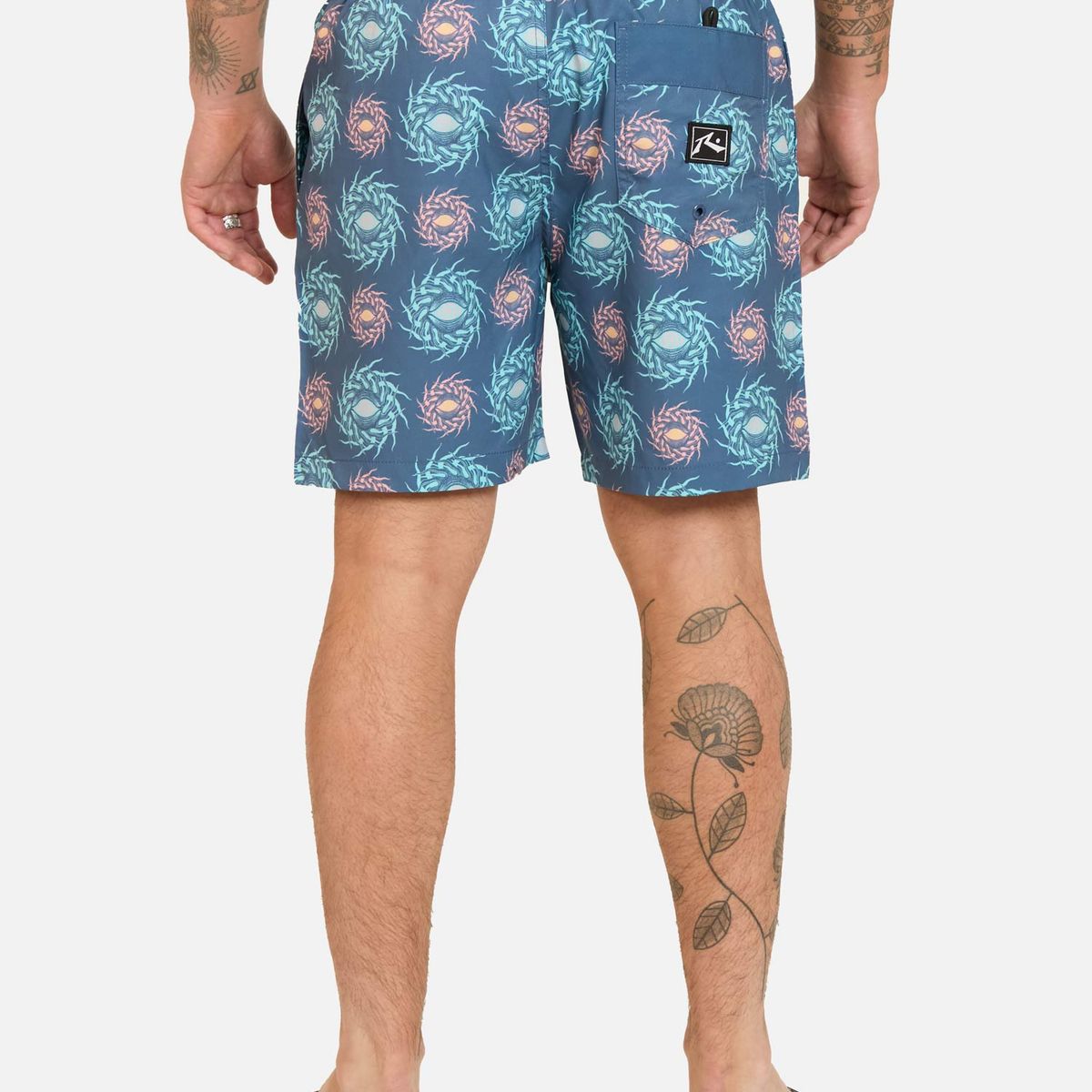 RUSTY - Traje De Baño Corto Fractal Multicolor Hombre Rusty