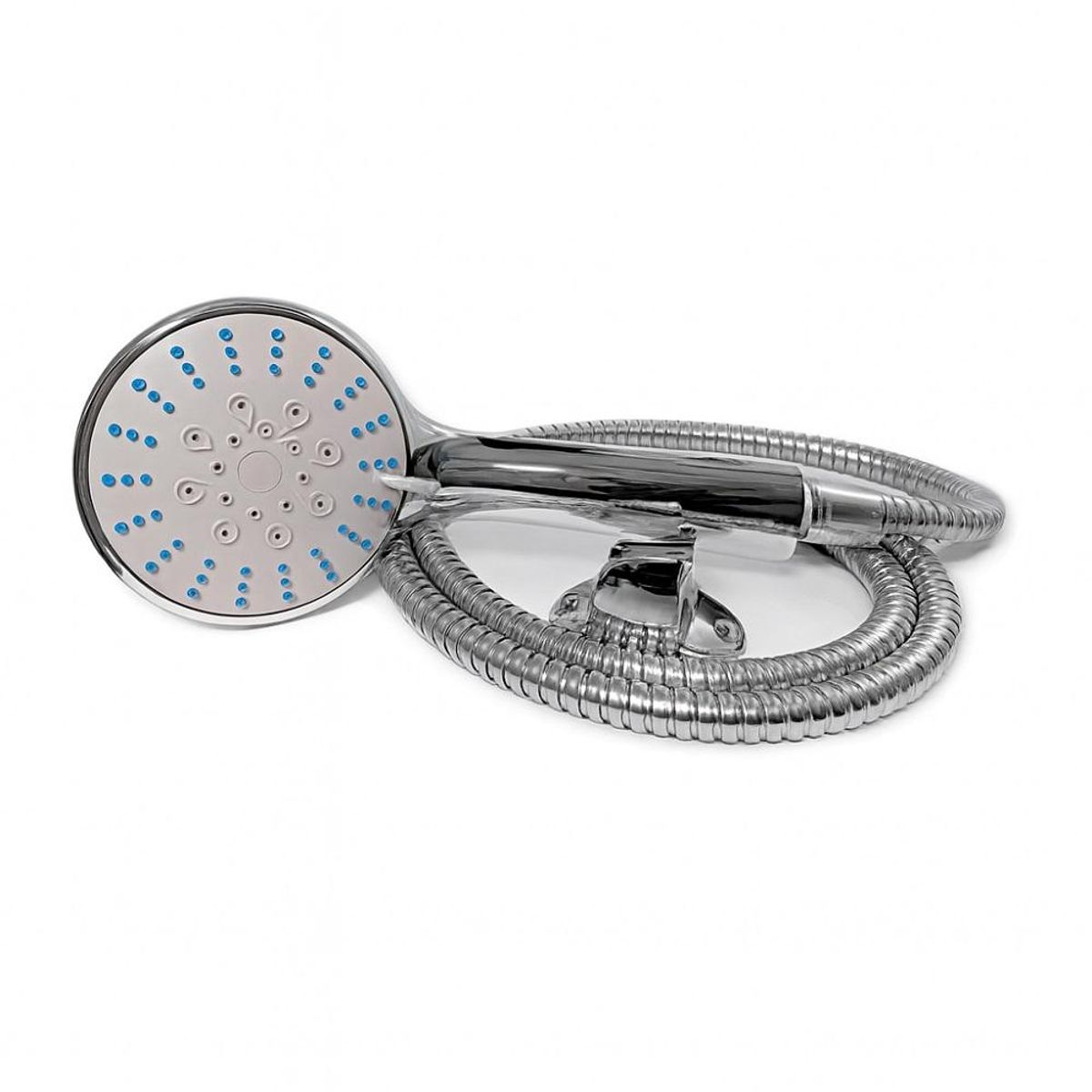 GENERICO - Kit De Ducha Teléfono Manguera Soporte Cromado Acero Inox