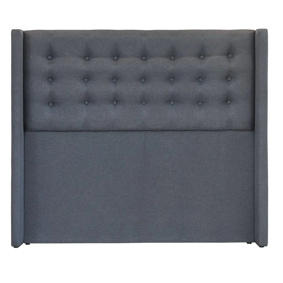 BLOCCARE - Respaldo De Cama De 2 Plazas - Con Retorno (Gris)