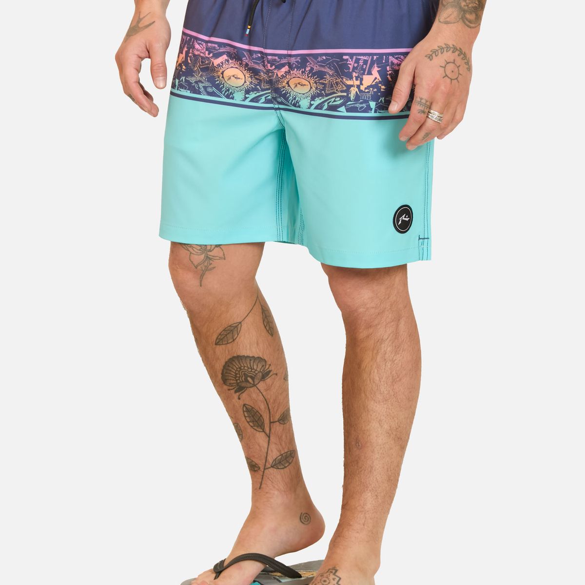 RUSTY - Traje De Baño Corto Surfo Multicolor Hombre Rusty