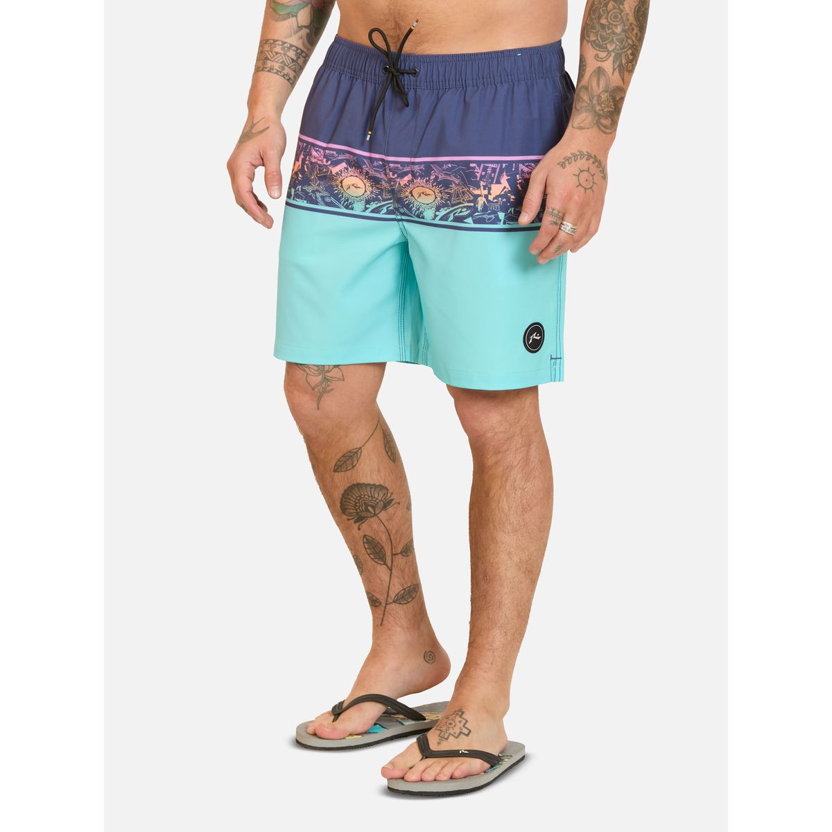 RUSTY - Traje De Baño Corto Surfo Multicolor Hombre Rusty