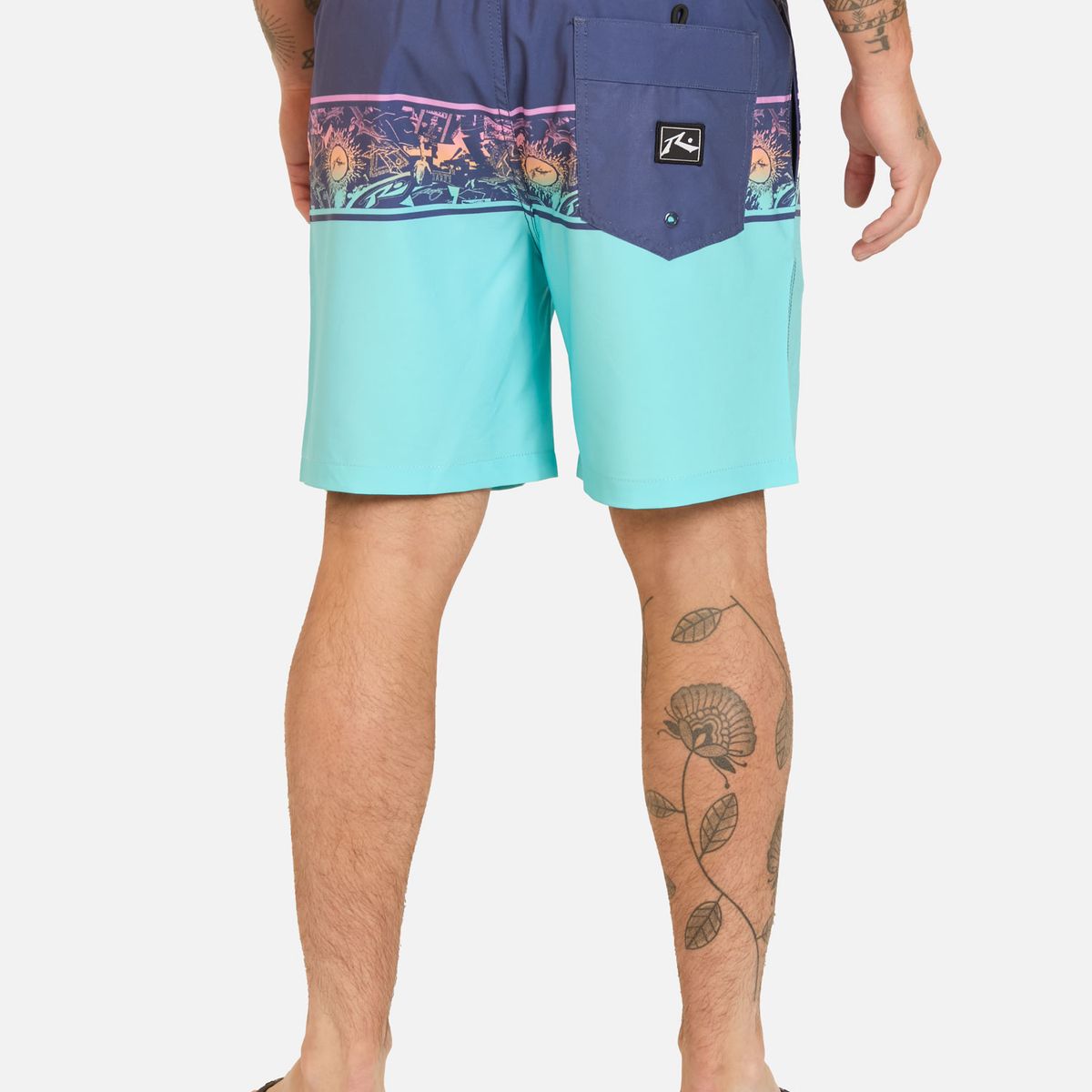 RUSTY - Traje De Baño Corto Surfo Multicolor Hombre Rusty