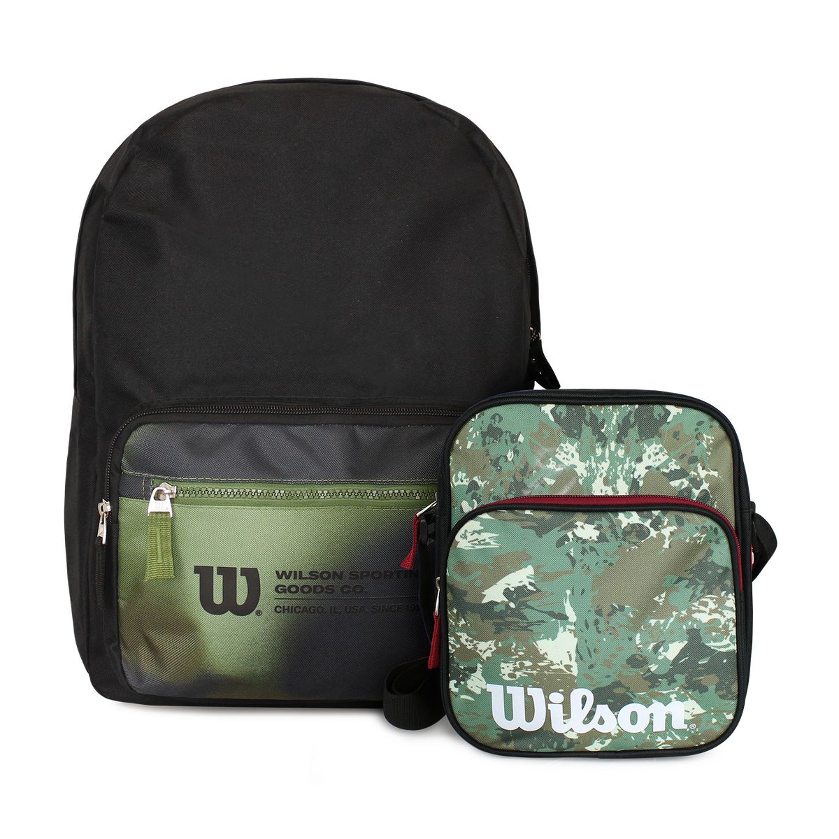 WILSON - Pack Wilson Mochila Portland + Bandolera Jarbinks verde