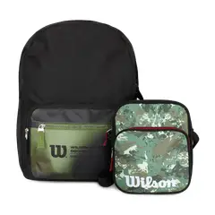 WILSON - Pack Mochila Portland + Bandolera Jarbinks verde