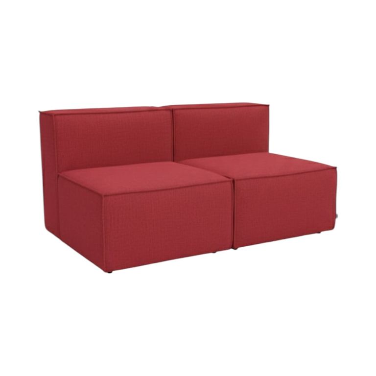 SOFA MADRID DOS CUERPOS LINO Rojo