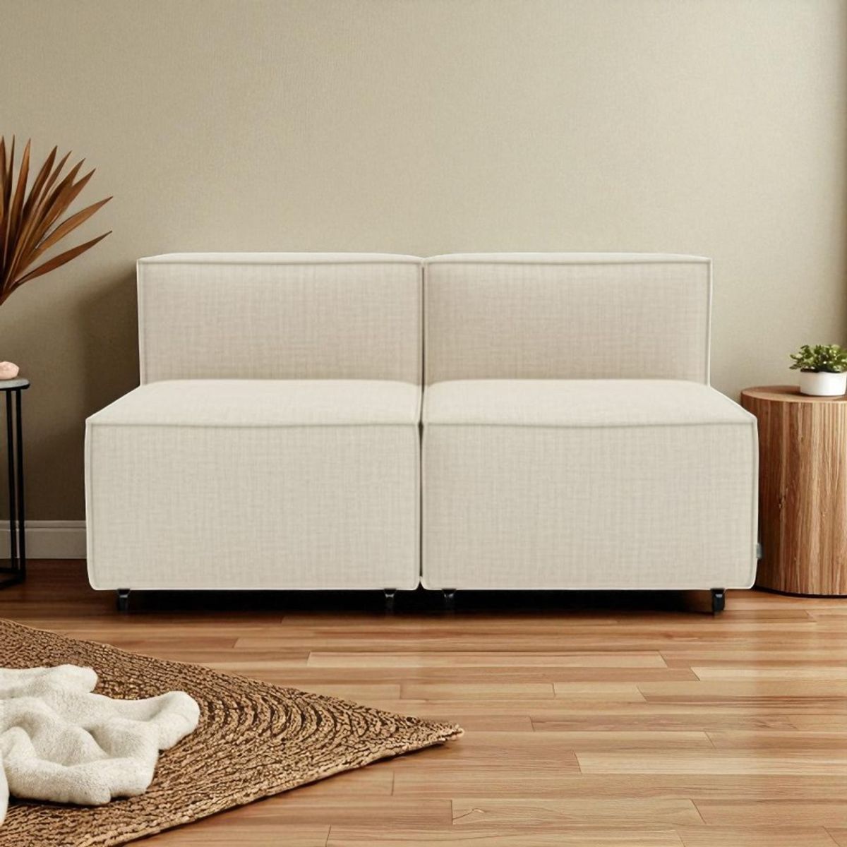 DISEÑOS VALESTRINI - SOFA MADRID DOS CUERPOS LINO