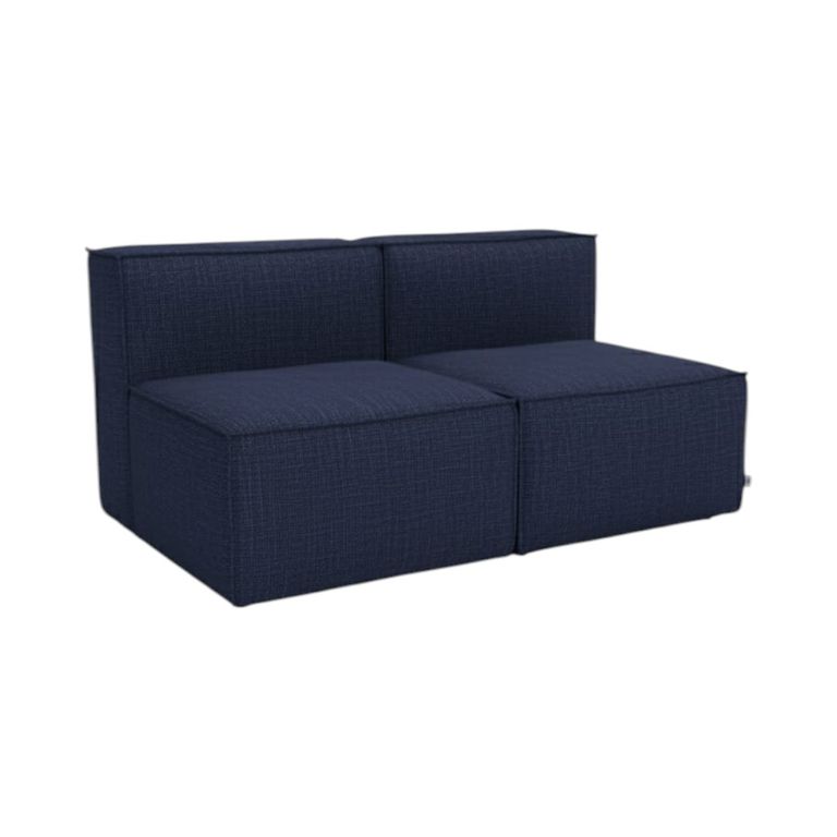 SOFA MADRID DOS CUERPOS LINO Azul marino