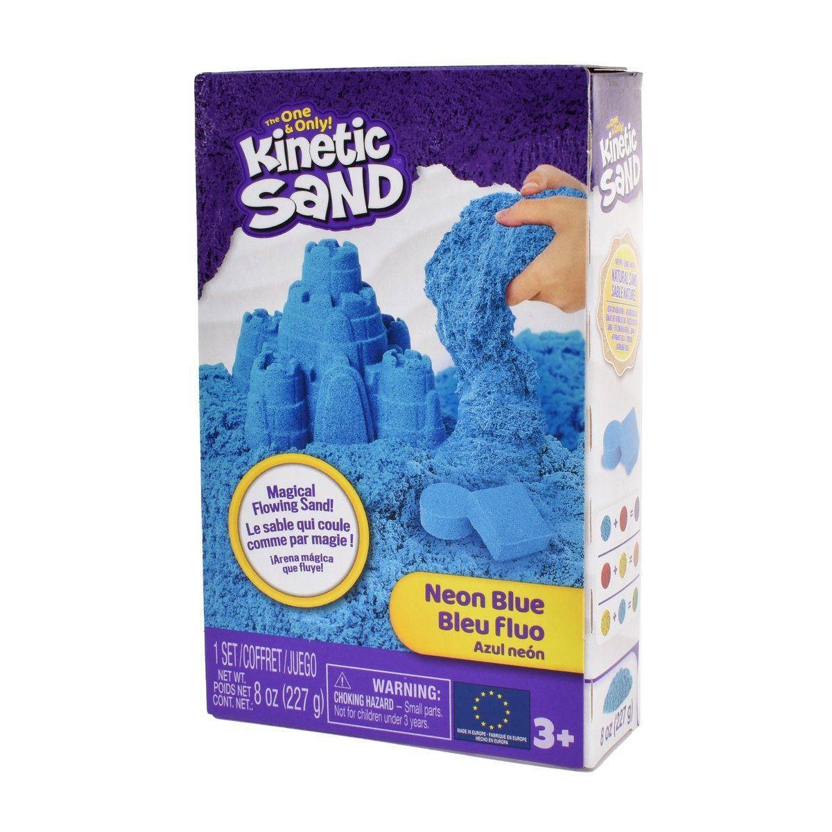 ANSALDO - Arena Mágica Neón 227 Gramos Kinetic Sand - Azul Neón